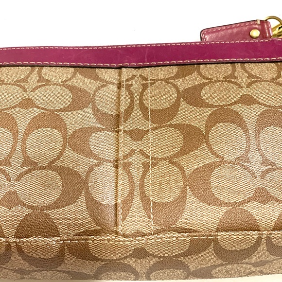 COACH Brown/Purple Small Shoulder Bag - Picture 12 of 16